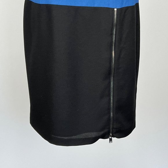 Marc New York Zipper Skirt Colorblock Dress Blue Black Andrew Marc size 6 - Picture 4 of 14